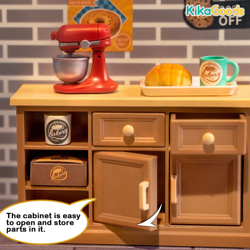 Rolife Super Creator DIY Miniature House - Golden Wheat Bakery - Image 4