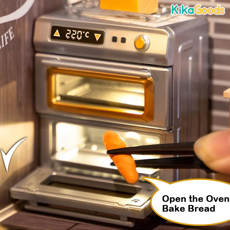 Rolife Super Creator DIY Miniature House - Golden Wheat Bakery - Image 5