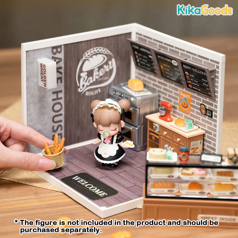 Rolife Super Creator DIY Miniature House - Golden Wheat Bakery - Image 6