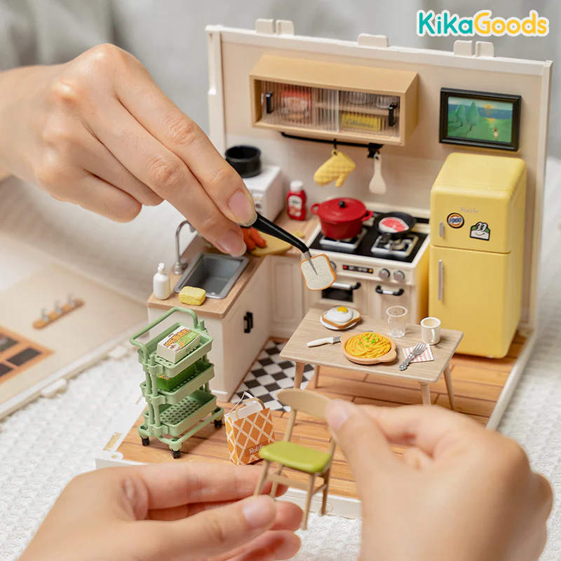 Rolife Super Creator DIY Miniature House - Happy Meals Kitchen - Image 6