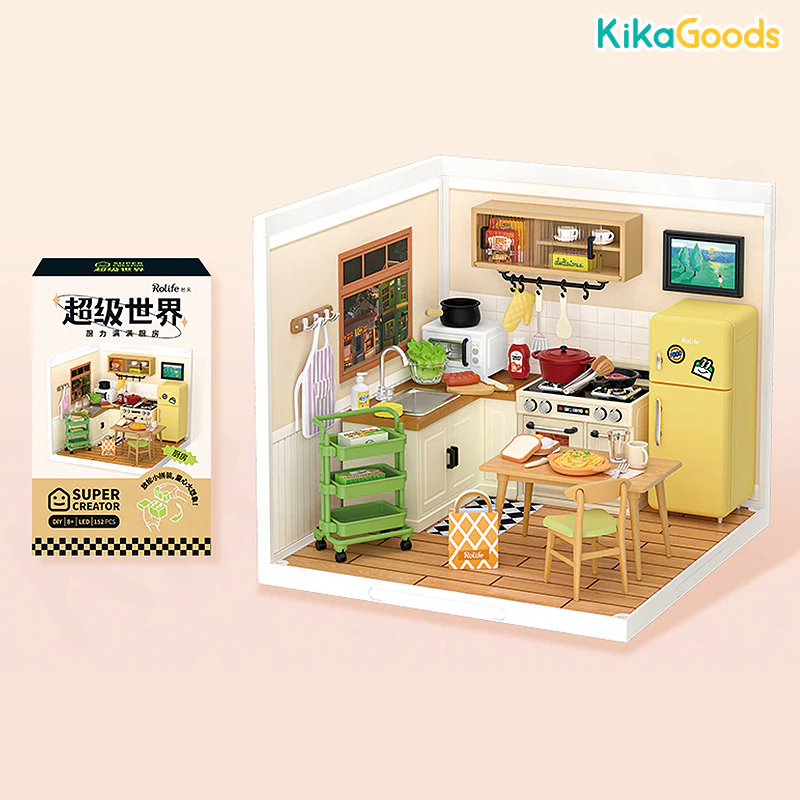 Rolife Super Creator DIY Miniature House - Happy Meals Kitchen - Image 8