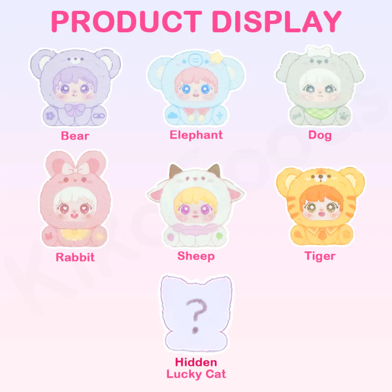 Sanmi Rabbit's Little Baby Hand in Hand Series Plush Blind Box - Image 2