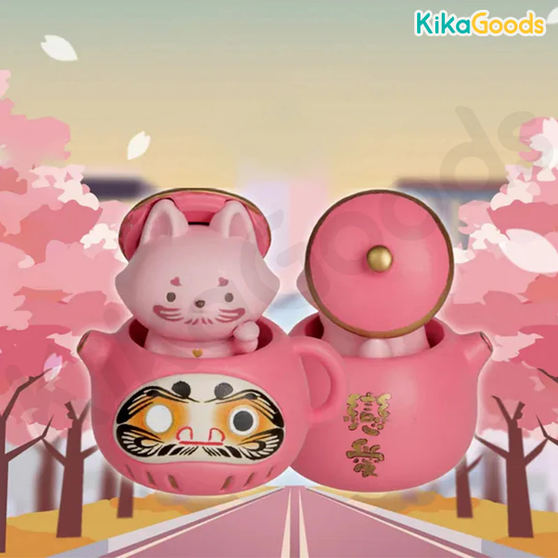 Tea Fox Daruma Series 6 Protective Omamori Blind Box - Image 10