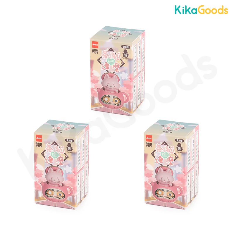 Tea Fox Daruma Series 6 Protective Omamori Blind Box - Image 11
