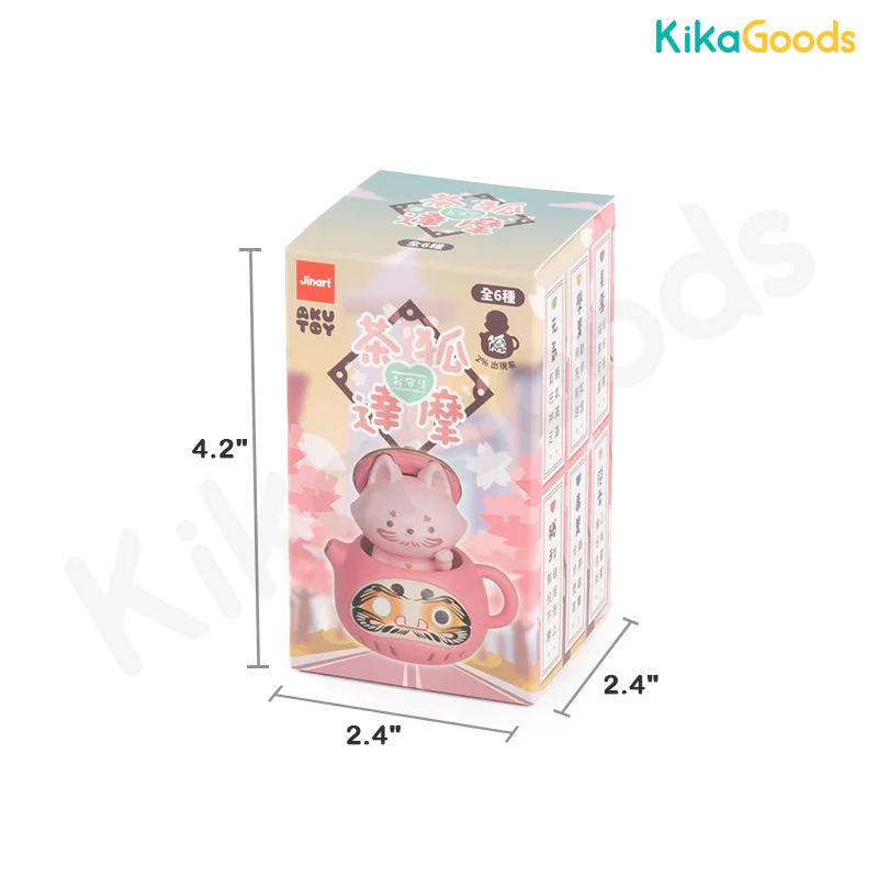 Tea Fox Daruma Series 6 Protective Omamori Blind Box - Image 12