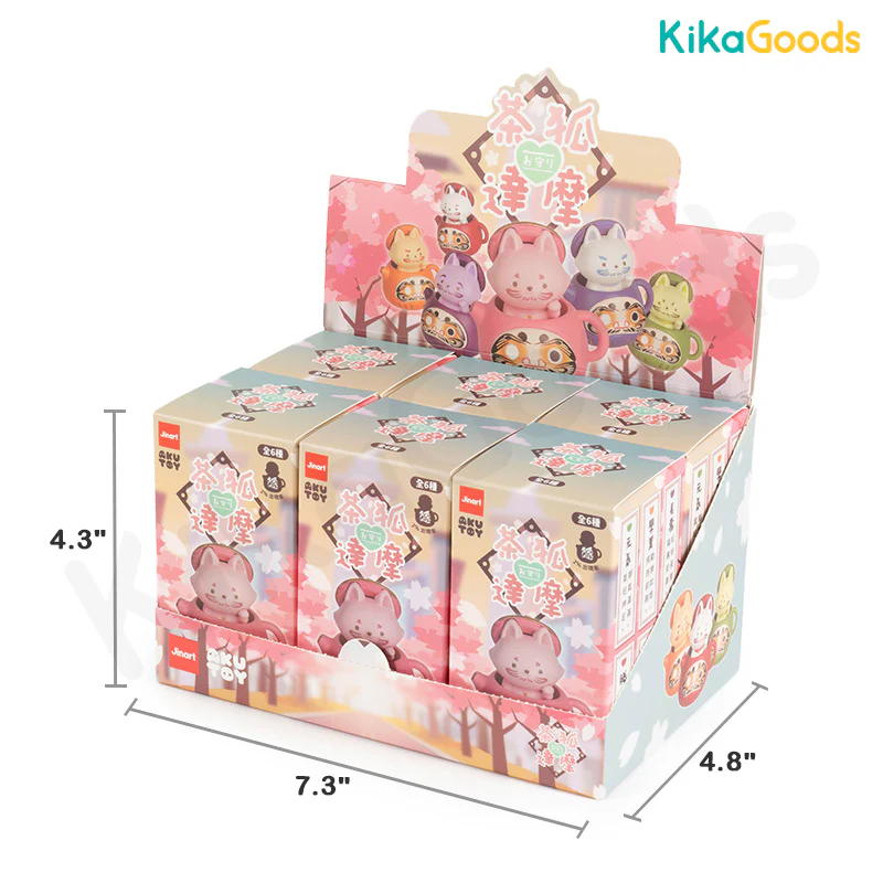 Tea Fox Daruma Series 6 Protective Omamori Blind Box - Image 13