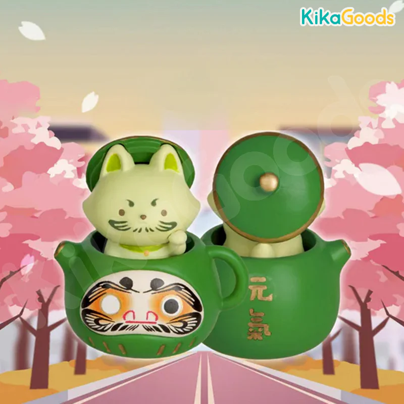 Tea Fox Daruma Series 6 Protective Omamori Blind Box - Image 7