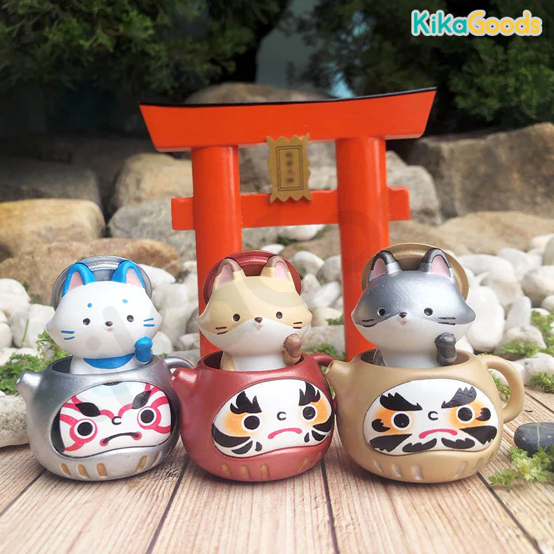 Teapot Fox Daruma 1 + 2 Series Blind Box - Image 4