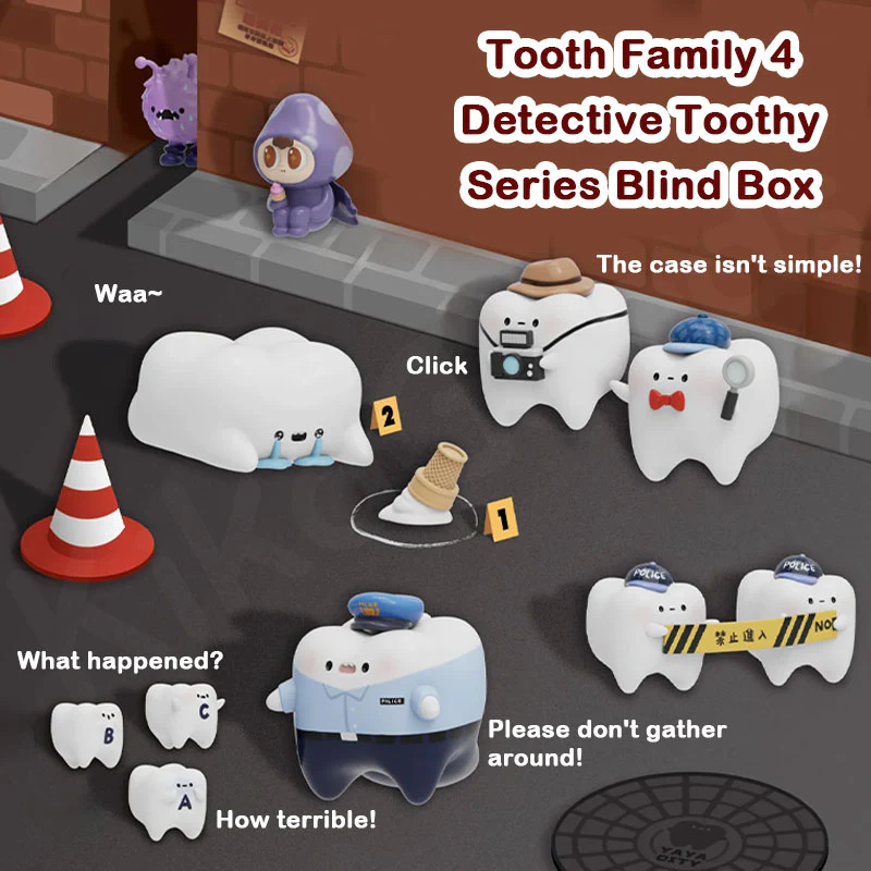 Tooth Family 4 Detective Toothy Series Blind Box - Image 4
