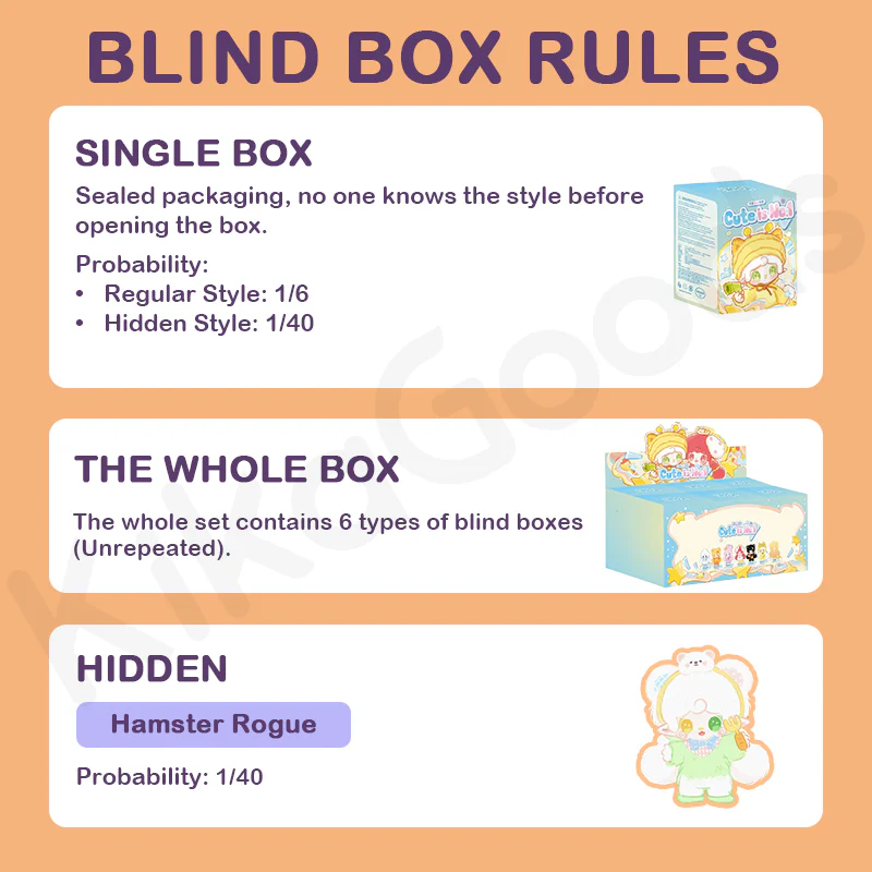Yooki Cute is No.1 Series Plush Sticker Blind Box - Image 3