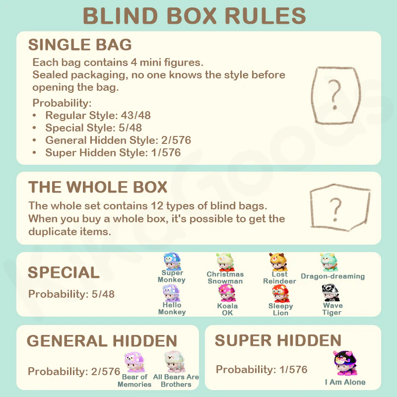 Yoyo Forest Animal Chess Series Blind Bag - Image 4